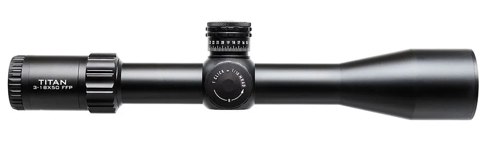 Element-Optics Titan 3-18x50 FFP APR- 2D MRAD Leuchtabsehen erste Bildebene 50024
